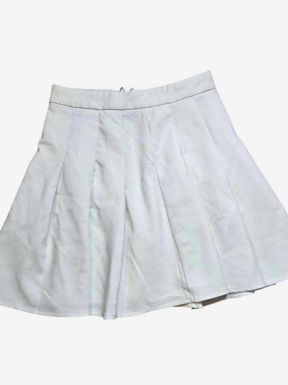 White Circle Skater Skirt